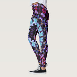 Retro Psychedelic Mandala Trippy Hippie Boho Chic Leggings