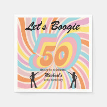 Retro Psycho Boogie Färgglad Mäns 50-årsdag
