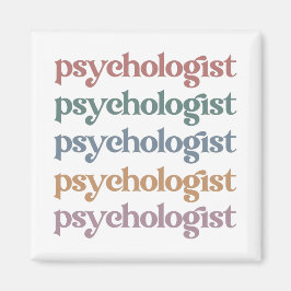 Retro Psycholog Psychology Student Studenten Magnet