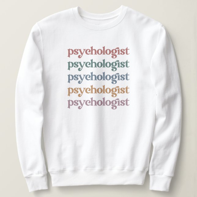 Retro Psycholog Psychology Student Studenten T Shirt (Design framsida)