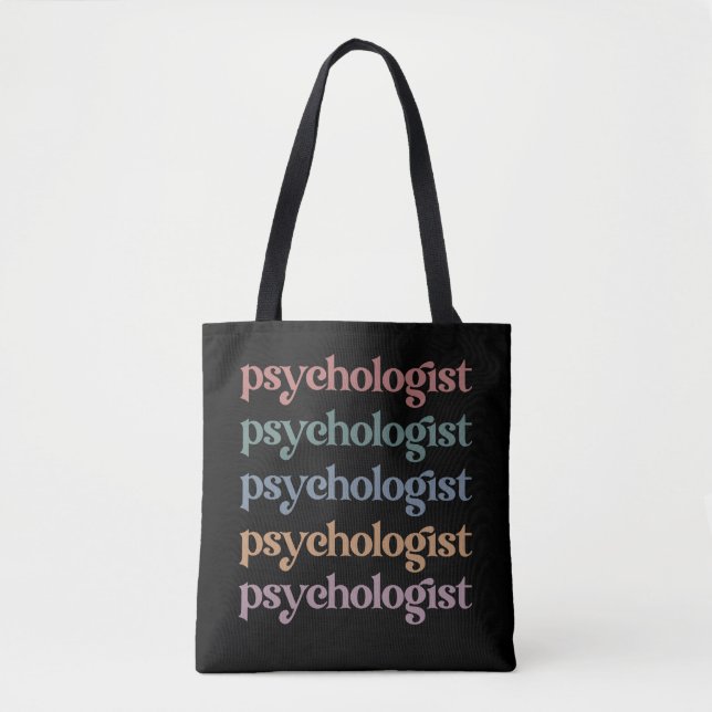 Retro Psycholog Psychology Student Studenten Tygkasse (Framsida)