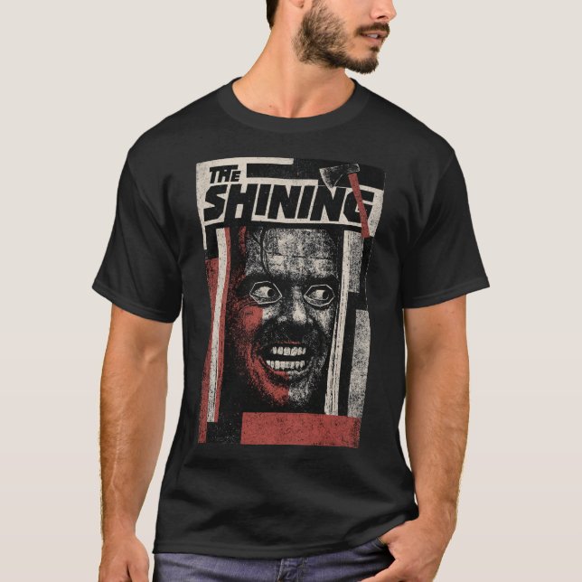 Retro Psychological Horror Film Art T Shirt (Framsida)