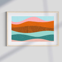 Retro psykedelisk Groovy Färgrik affisch