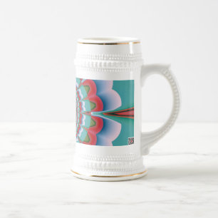 Retro Psykedelisk Mandala Blomma Abstrakt Konst Sejdel