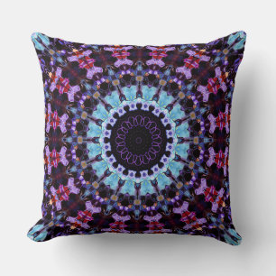 Retro Psykedelisk Mandala Hippie Boho Tie Dye Kudde
