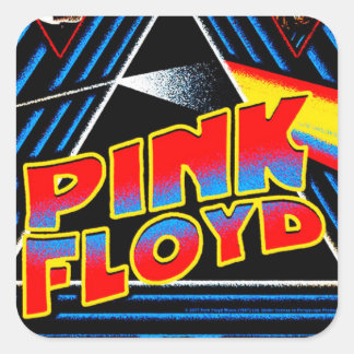Retro Psykedelisk Rock-Inspirerad Abstrakt Gitarr Fyrkantigt Klistermärke