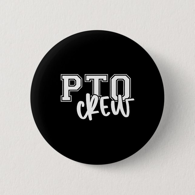 Retro Pto Crew Föräldrapenning Organisation Tillba Knapp (Framsida)