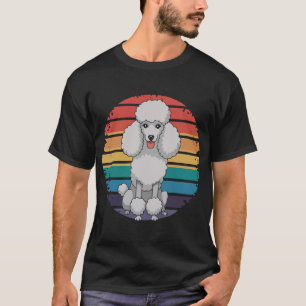 Retro Pudel Älskare Hundgåvor för Pudelägare Män T Shirt