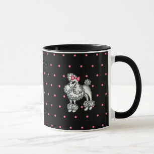Retro Pudel Kaffe Mugg