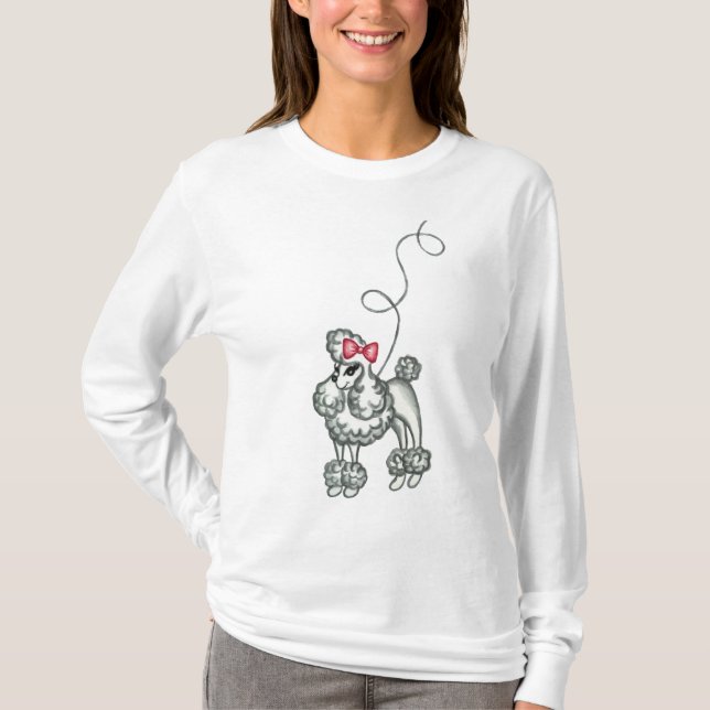 Retro Pudel T-Shirt (Framsida)