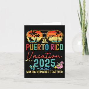 Retro Puerto Rico Semester 2025 Minnen Matchande Kort