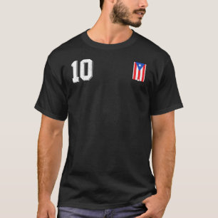 Retro Puerto Rico Soccer Camiseta Futbol Football T Shirt