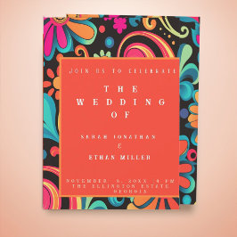 Retro-pulserande inbjudan till stil