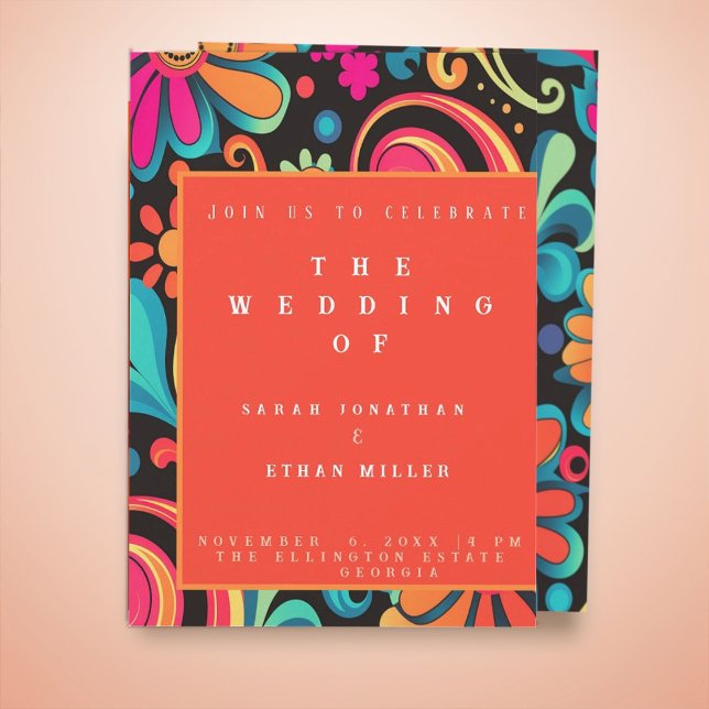 Retro-pulserande inbjudan till stil (Skapare uppladdad)