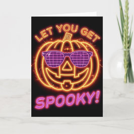 Retro Pumpa Disco Halloween Välkomstkort – 5x7 Kort