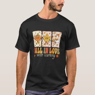 Retro Pumpa Gås Lärare Faller för Lärande T Shirt