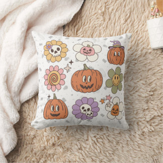Retro Pumpa Höst Säsong Kudde, Halloween Dekoratio Kudde