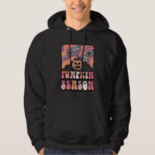 Retro Pumpa Säsong Skräckinjagande Pumpa Kusliga V Hoodie