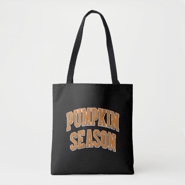 Retro Pumpa Säsong Söt Höst Present Halloween  Tygkasse (Framsida)