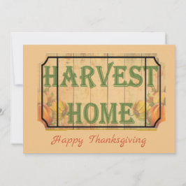 Retro Pumpkin Happy thanksgiving Day Hälsning Julkort