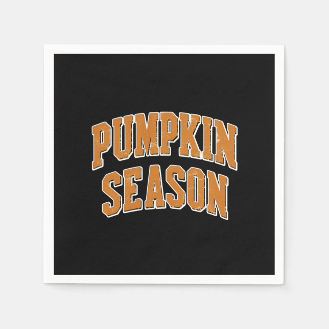 Retro Pumpkin Season Cute Fall Gift Halloween Pappersservett (Framsidan)
