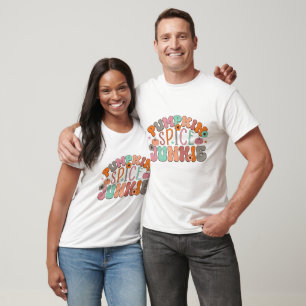 Retro Pumpkin Spice Junkie - Hösten T Shirt