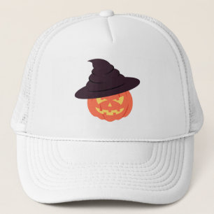 Retro Pumpkin-Truckerkeps - Orange Hallowen Keps