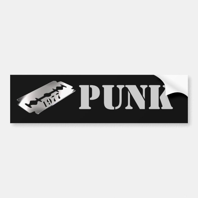 Retro Punk rakblad 1977 Bildekal (Framsidan)