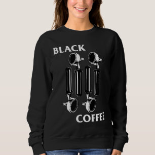 Retro Punk Sten Flagga Espresso Black Coffee Älska T Shirt