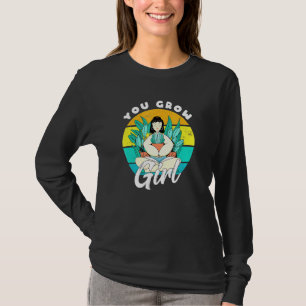 Retro Puns du grow Girl Plant Dam Hous T Shirt