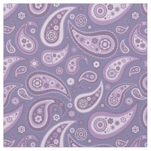 Retro purpurfärgat Paisley mönster Tyg