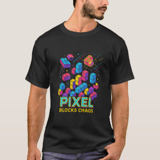 Retro puzzle-abstrakt t shirt