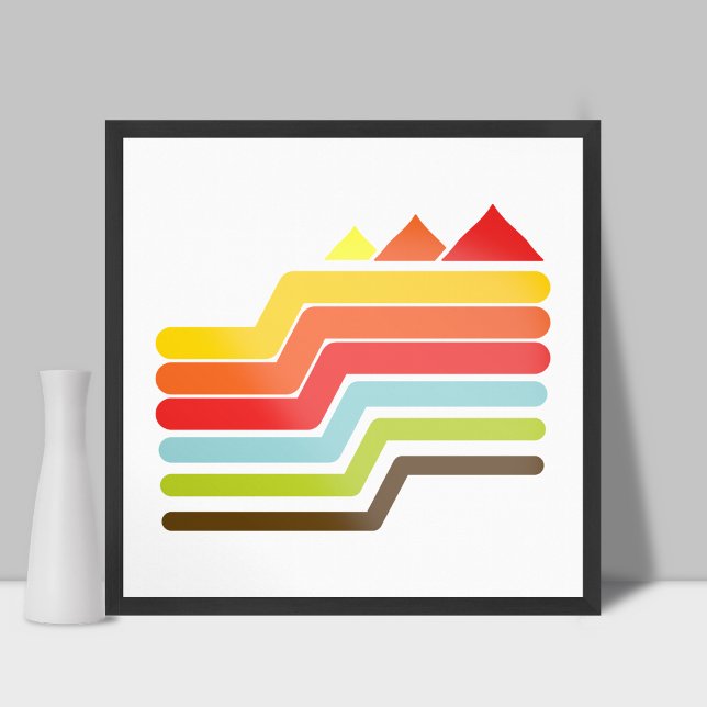 Retro Pyramids Poster (Skapare uppladdad)