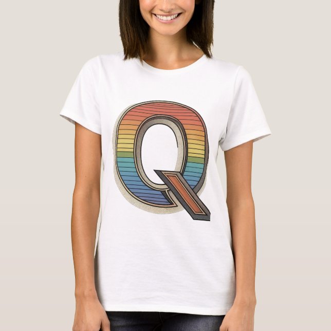 Retro 'Q' T Shirt (Framsida)