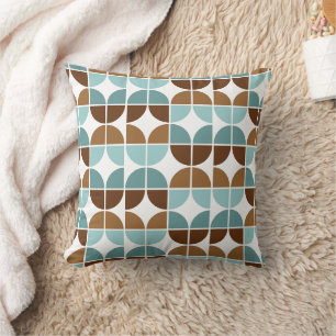 Retro Quarters Blue Brown Kudde