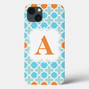 Retro Quatrefoil för personligMonogram mönster