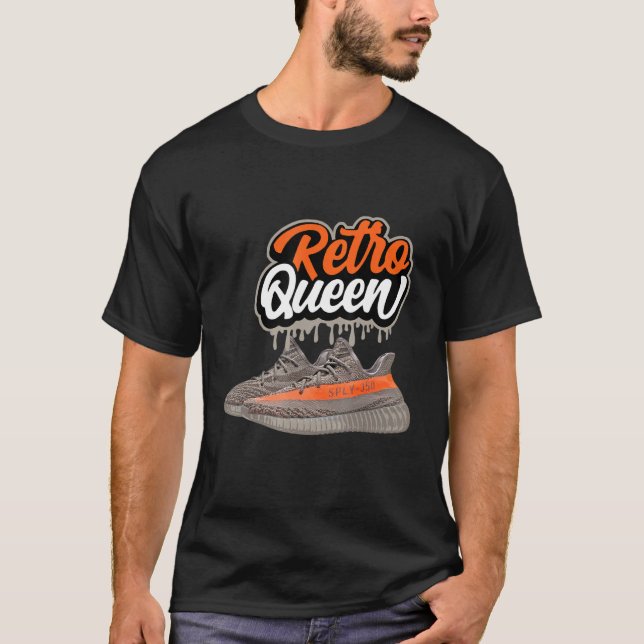 Retro Queen Sneaker Match 350 V2 Beluga Reflective T Shirt (Framsida)