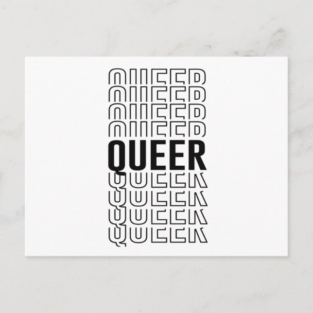 Retro Queer Design Vykort (Framsida)