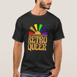 Retro Queer (LGBTQ Gay Lesbisk Transgender) T Shirt
