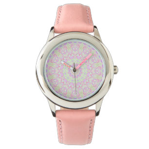 Retro Quirky Eclectic Boho Hippie Pastel Mandala Armbandsur