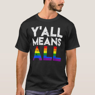 Retro Quote Rainbow Lgbtq Awareness Gay pride för T Shirt