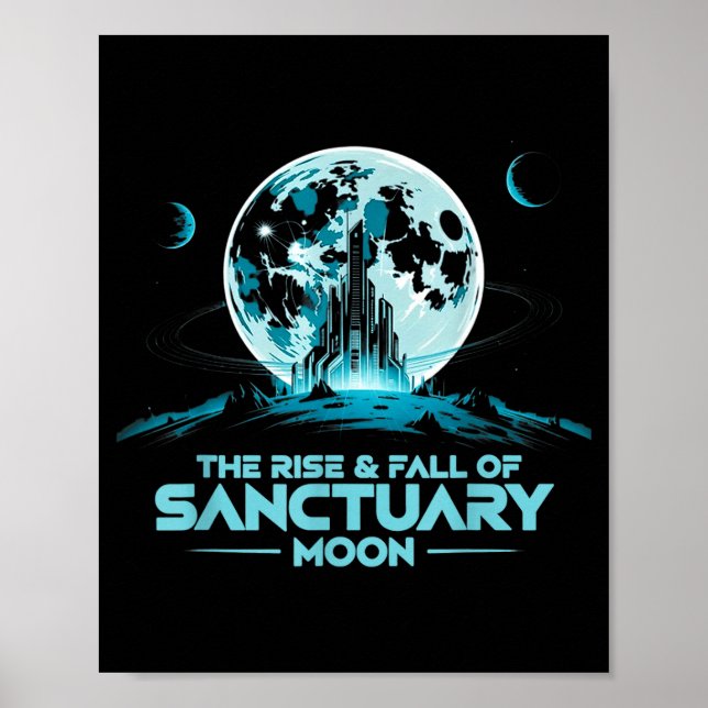 Retro Quote The Rise And Fall Of Sanctuary Moon Cl Poster (Framsidan)