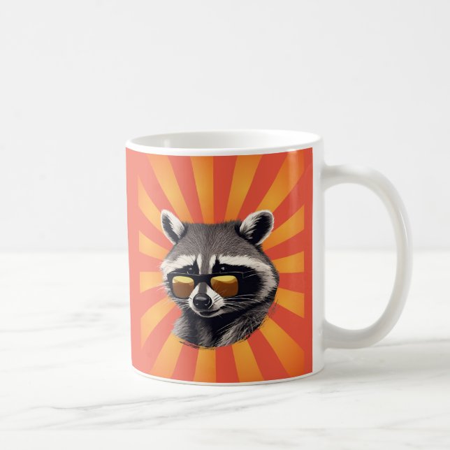Retro Raccoon Mugg (Höger)