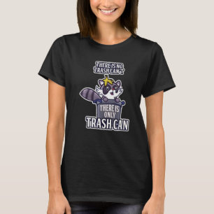 Retro Raccoon No Sopor kan inte bara Sopor Can Mot T Shirt