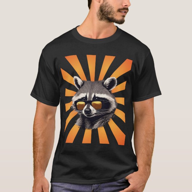 Retro Raccoon Tee (Framsida)
