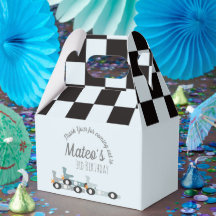 Retro Racing Cars Moon Stars Festerar Treårsfest