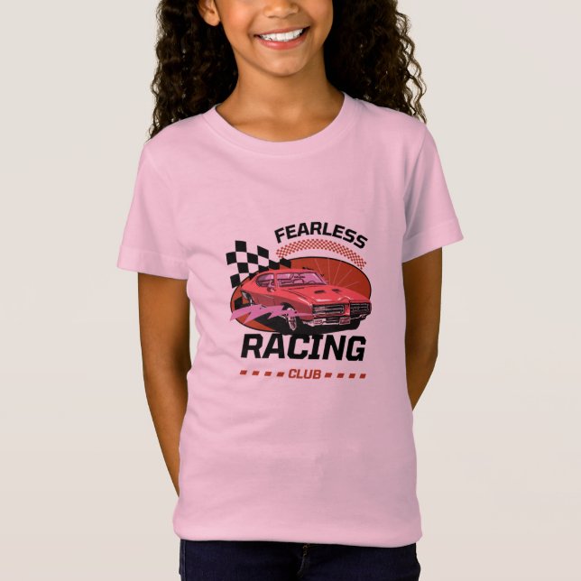 Retro Racing Club Bil T Shirt (Framsida)