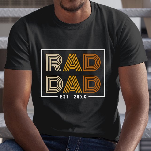 Retro Rad Pappa T Shirt (Retro Rad Dad T-Shirt)