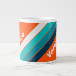 Retro räddningsremsor med namn jumbo mugg