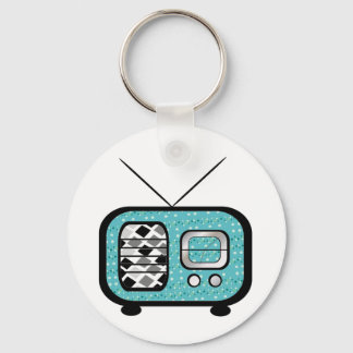 Retro-radio Nyckelring